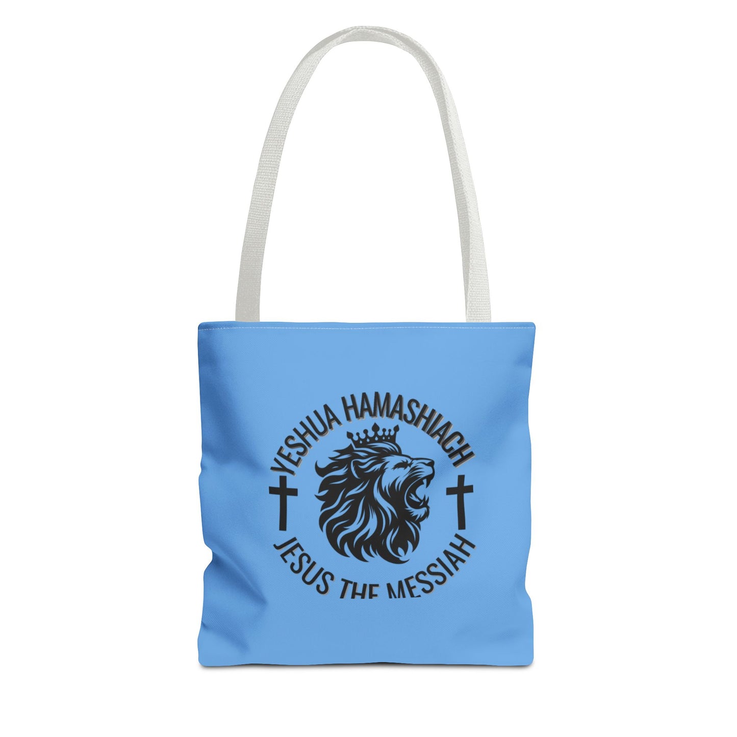 Yeshua Hamashiach Lion Tote Bag, Christian Tote, Religious Bag, Inspirational Gift, Biblical Art, Faith Accessory