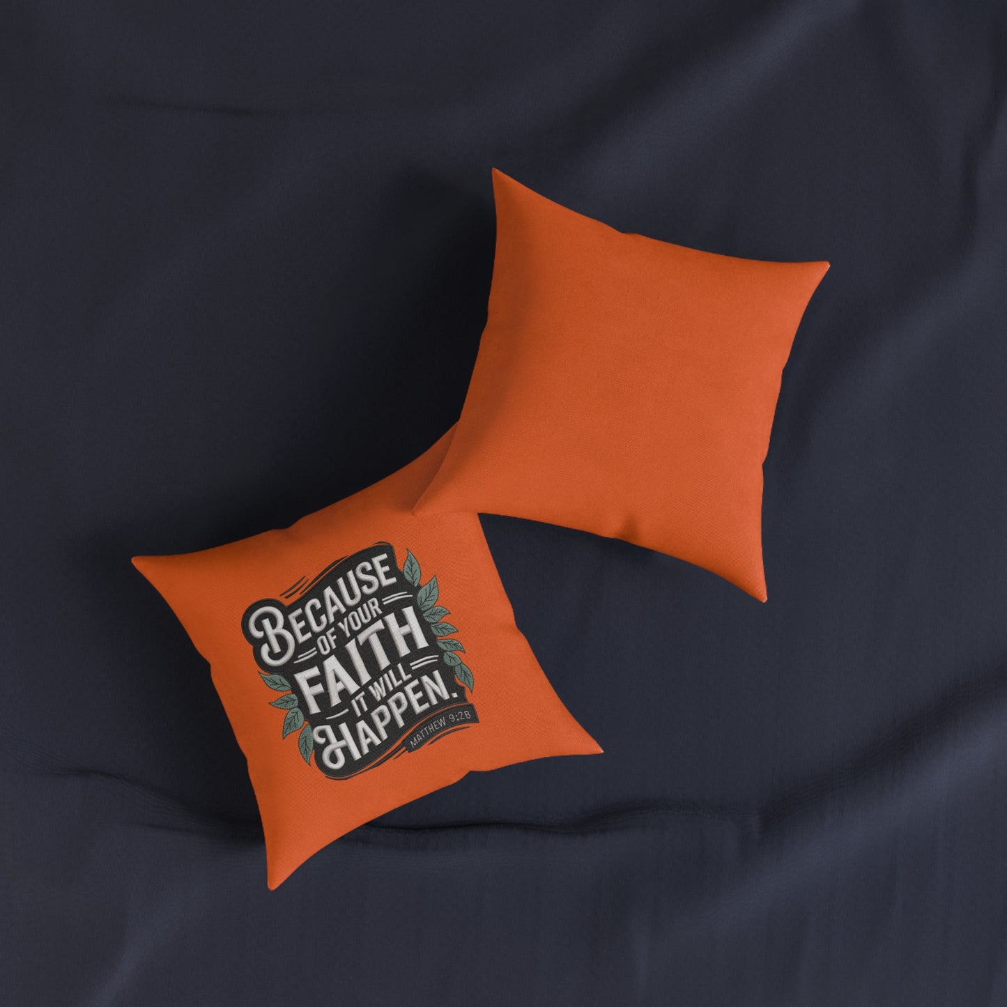 Faith-Inspired Square Pillow | Home Decor, Prayer Gift, Inspirational Accent, Fall Decor, Cozy Living Room