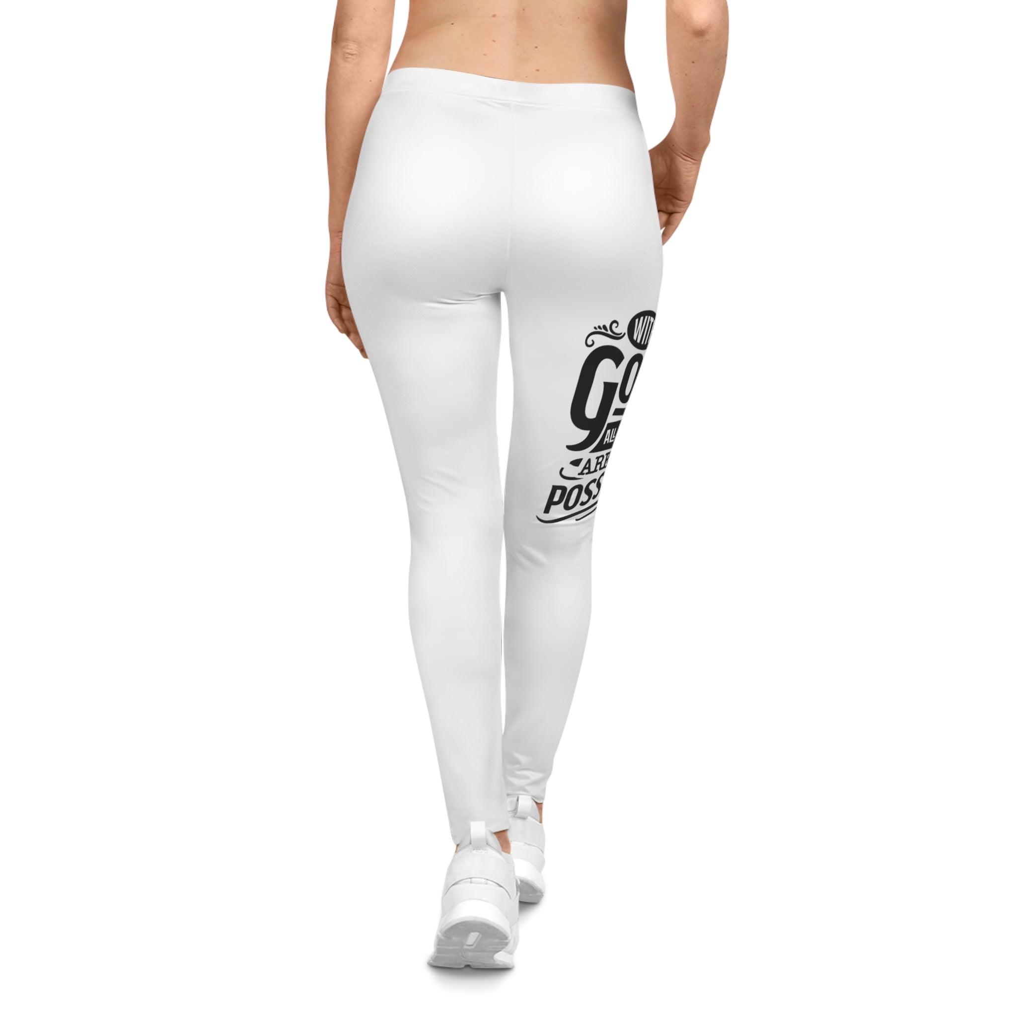 Inspirational Women's Casual Leggings | Motivational Workout Wear, Fitness Leggings, AOP Fashion, Daily Comfort, Gift Idea