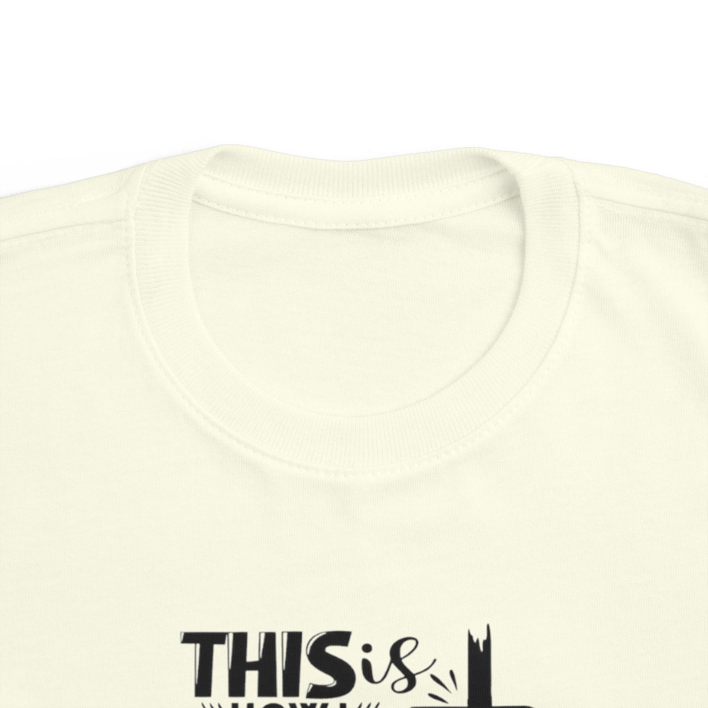 Toddler Inspirational Tee - 'This is How I Fight My Battles', Cute Kids Shirt, Toddler Gift, Faith Shirt, Motivational Wear