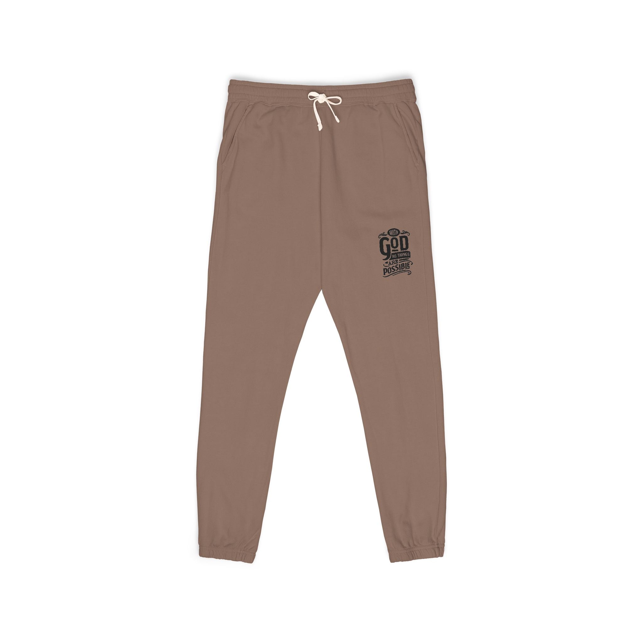 Garment-Dyed Fleece Sweatpants - Cozy Casual Loungewear for Relaxing Days, Athleisure Pants, Gifts for Him/Her, Weekend Wear, Unisex Comfort