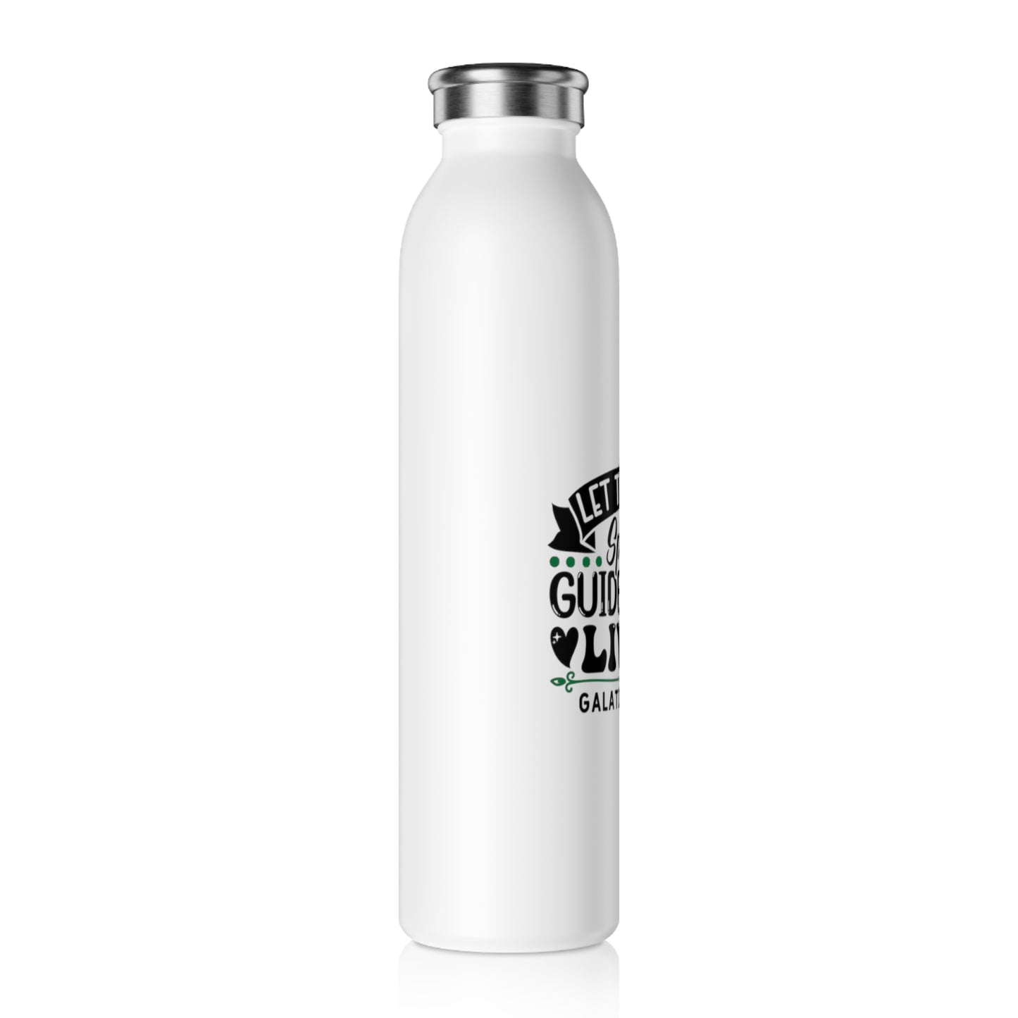 Inspirational Slim Water Bottle - Motivational Drink Container, Faith-Based Gift, Gym Hydration, Christian Encouragement, Daily Essentials