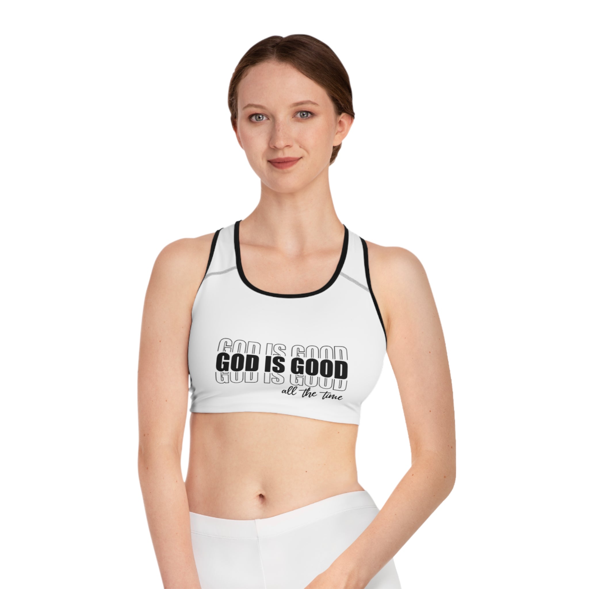 God is Good Sports Bra - Inspirational Activewear, Fitness Top, Workout Gear, Christian Apparel, Daily Motivation