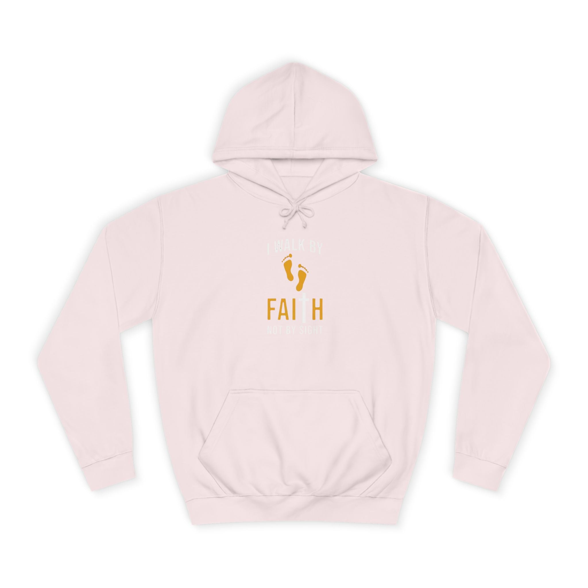 Faith Unisex College Hoodie | Motivational Apparel, Inspirational Gift, Cozy Sweatshirt, College Spirit Wear, Trendy Hoodie