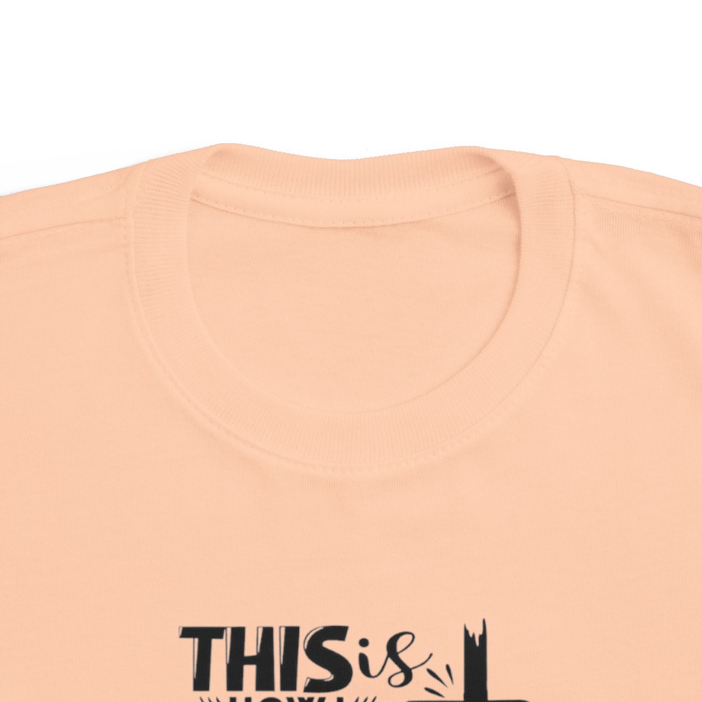 Toddler Inspirational Tee - 'This is How I Fight My Battles', Cute Kids Shirt, Toddler Gift, Faith Shirt, Motivational Wear