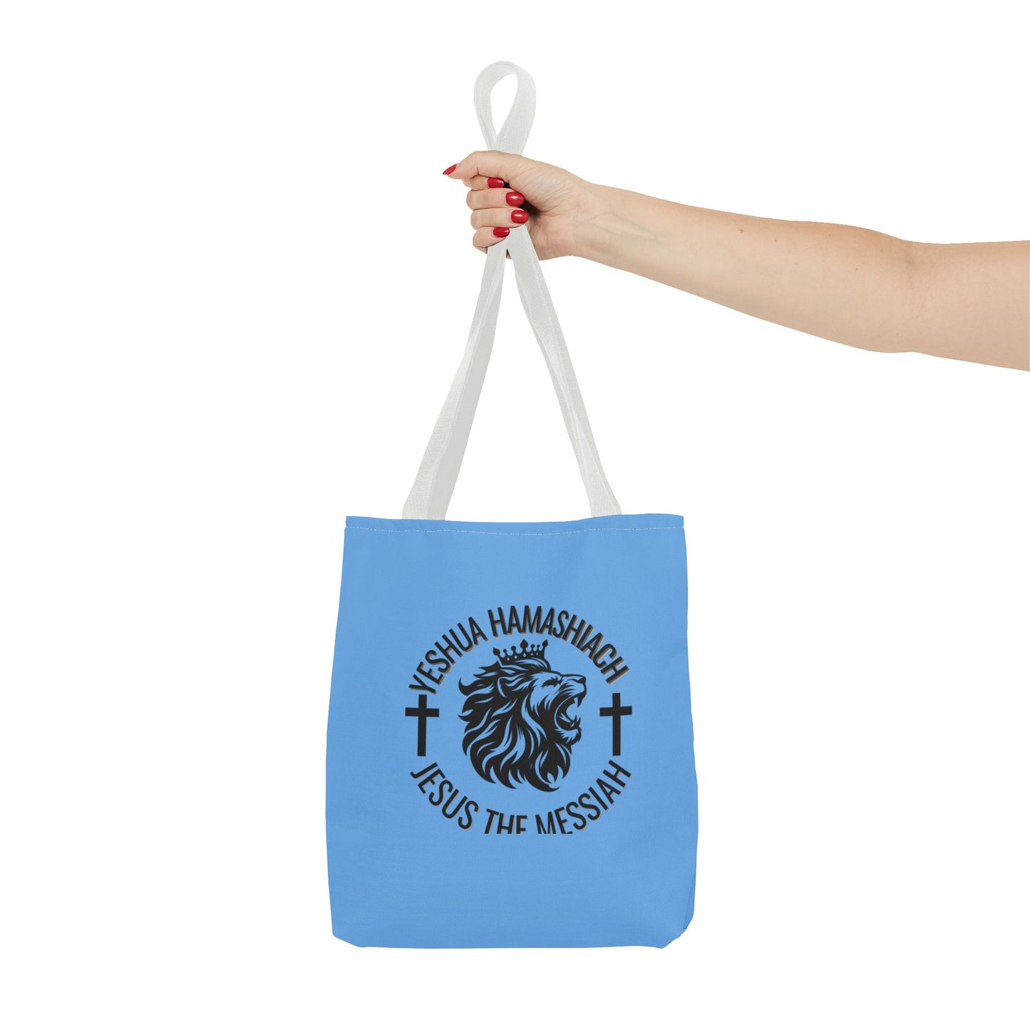 Yeshua Hamashiach Lion Tote Bag, Christian Tote, Religious Bag, Inspirational Gift, Biblical Art, Faith Accessory