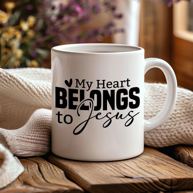 My Heart Beats for Jesus Valentine Mug