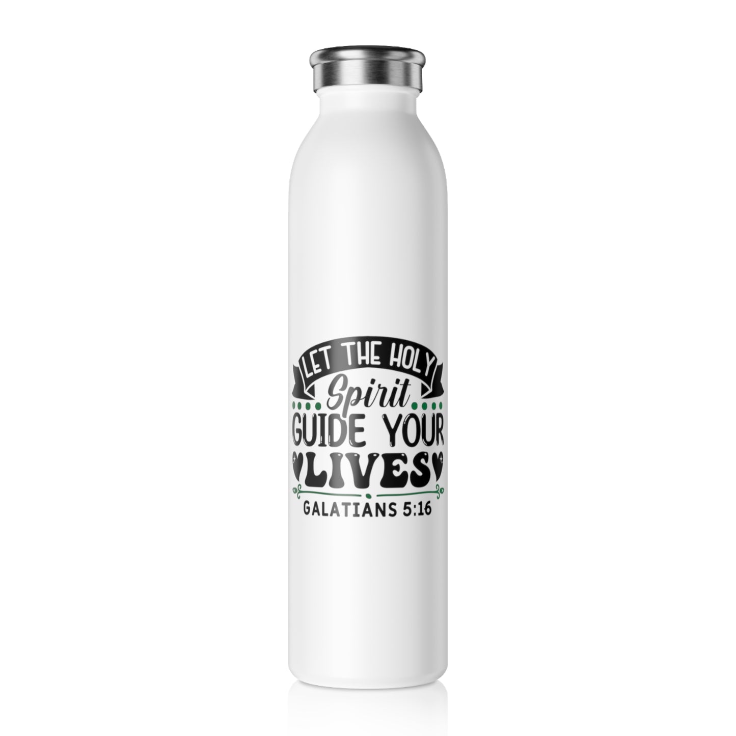 Inspirational Slim Water Bottle - Motivational Drink Container, Faith-Based Gift, Gym Hydration, Christian Encouragement, Daily Essentials