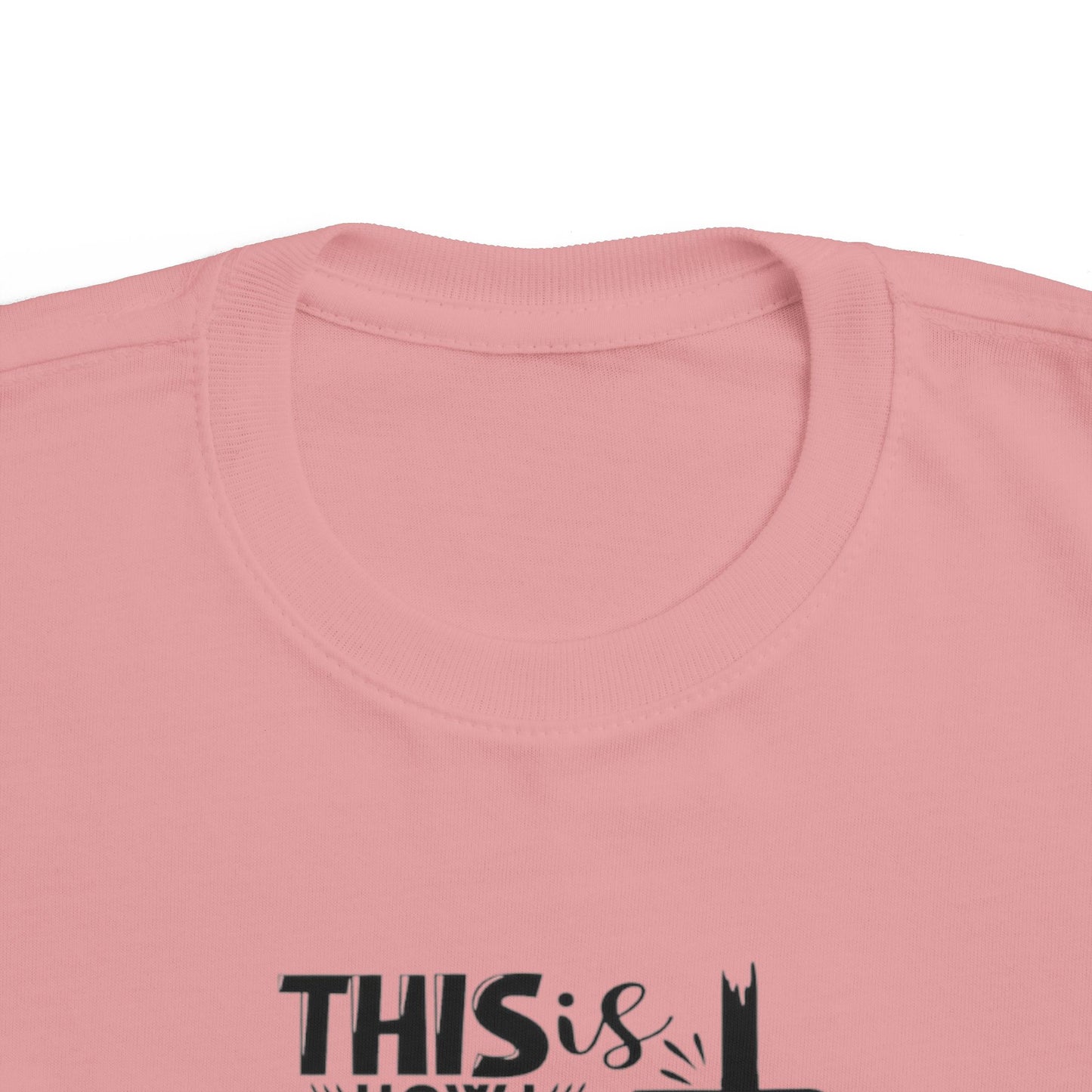 Toddler Inspirational Tee - 'This is How I Fight My Battles', Cute Kids Shirt, Toddler Gift, Faith Shirt, Motivational Wear