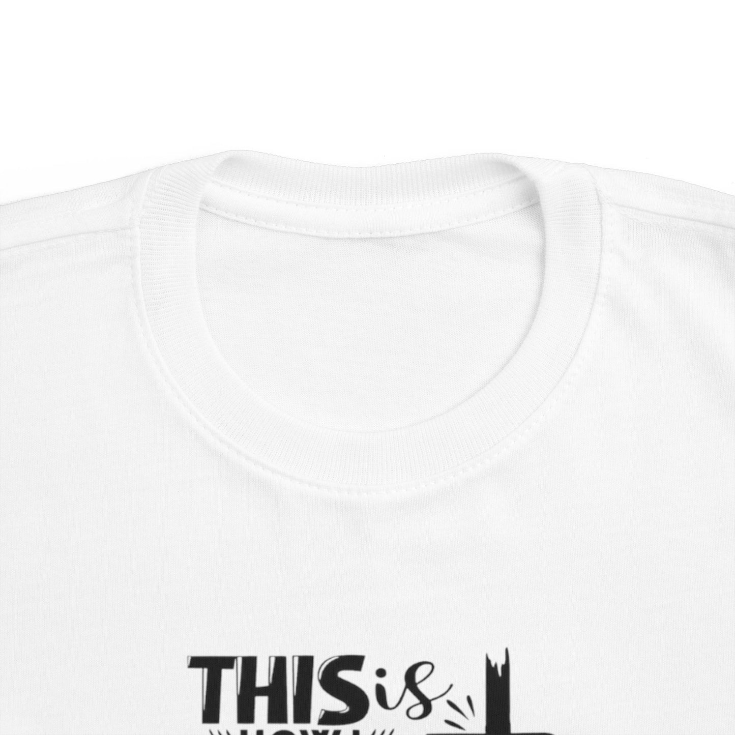 Toddler Inspirational Tee - 'This is How I Fight My Battles', Cute Kids Shirt, Toddler Gift, Faith Shirt, Motivational Wear