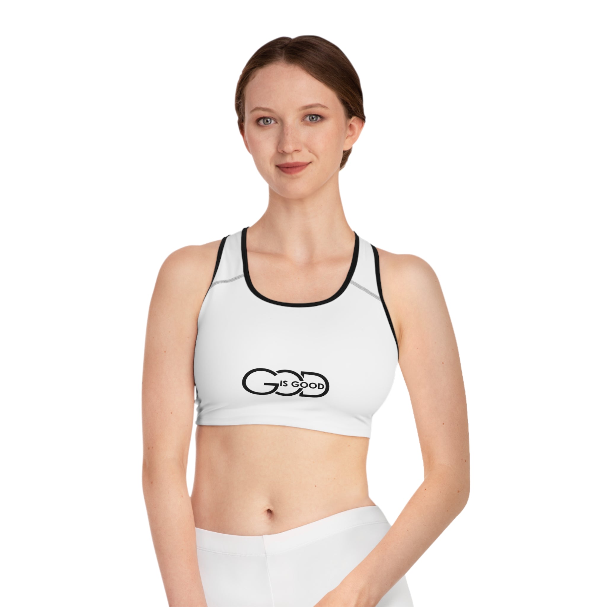 Inspirational Sports Bra - Motivational Activewear, Gym Apparel, Mindful Fitness, Faith-Based Exercise