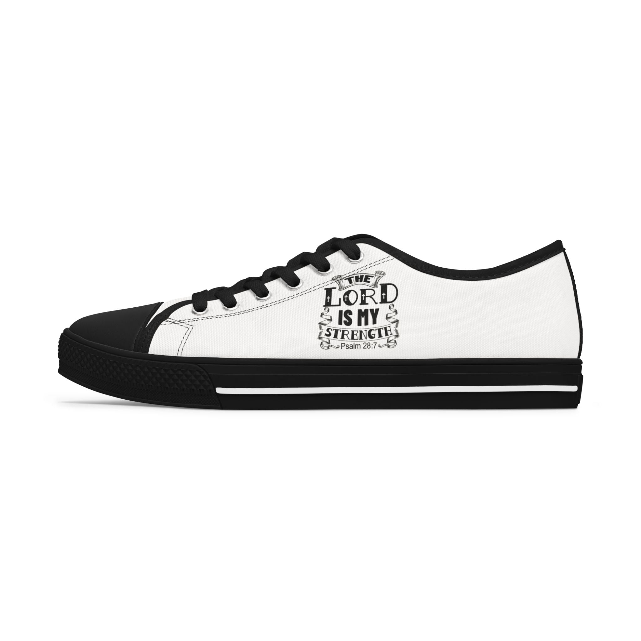 Faith-Inspired Women's Low Top Sneakers - Stylish Christian Footwear, Perfect for Casual Outings, Church Events, and Daily Wear.