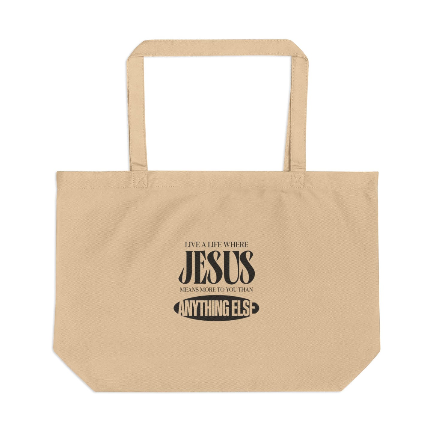 Faith-Inspired Eco Tote for Everyday Use, Jesus Design Bag, Sustainable Shopping Tote, Gift for Christians, Beach or Grocery Bag