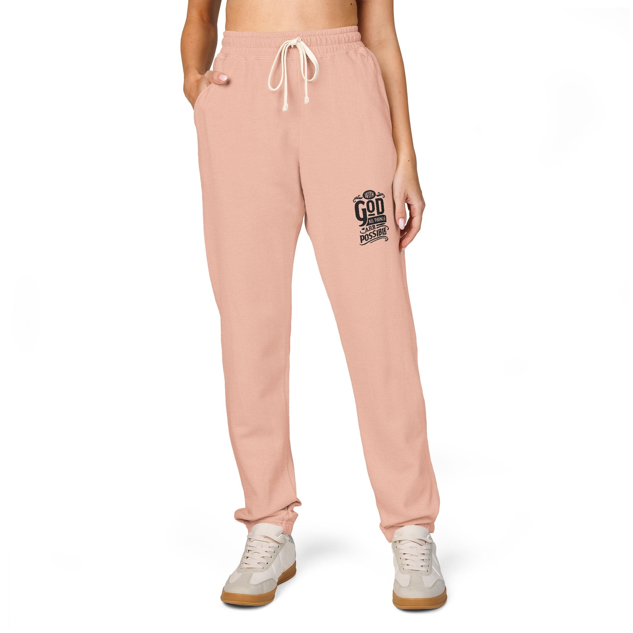 Garment-Dyed Fleece Sweatpants - Cozy Casual Loungewear for Relaxing Days, Athleisure Pants, Gifts for Him/Her, Weekend Wear, Unisex Comfort