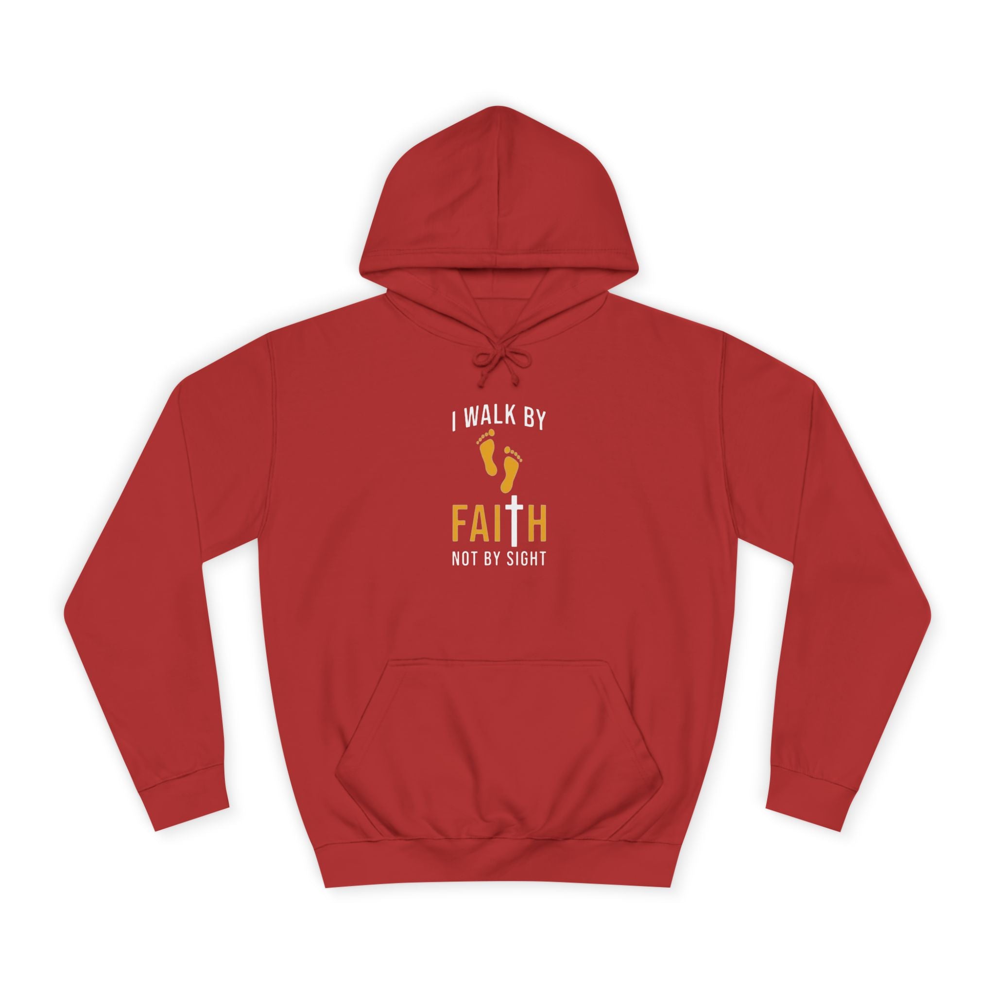 Faith Unisex College Hoodie | Motivational Apparel, Inspirational Gift, Cozy Sweatshirt, College Spirit Wear, Trendy Hoodie