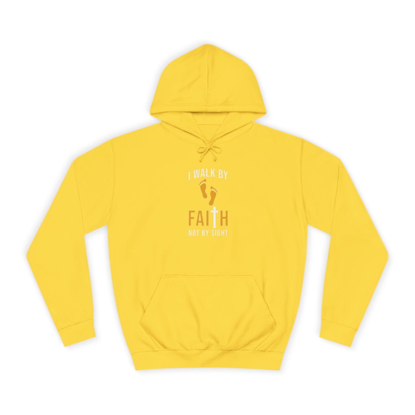 Faith Unisex College Hoodie | Motivational Apparel, Inspirational Gift, Cozy Sweatshirt, College Spirit Wear, Trendy Hoodie