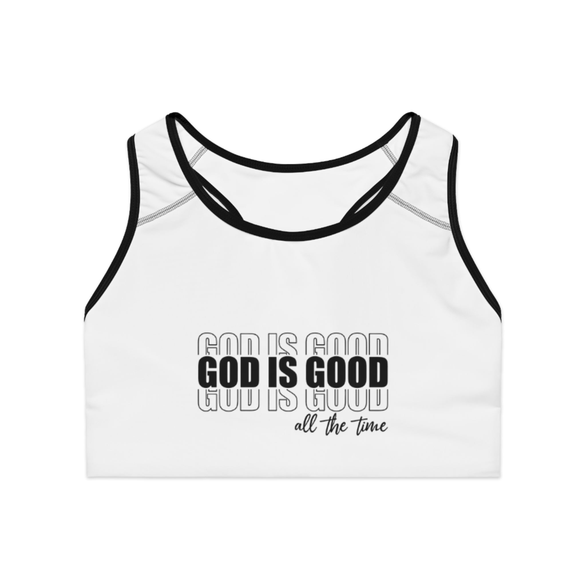 God is Good Sports Bra - Inspirational Activewear, Fitness Top, Workout Gear, Christian Apparel, Daily Motivation