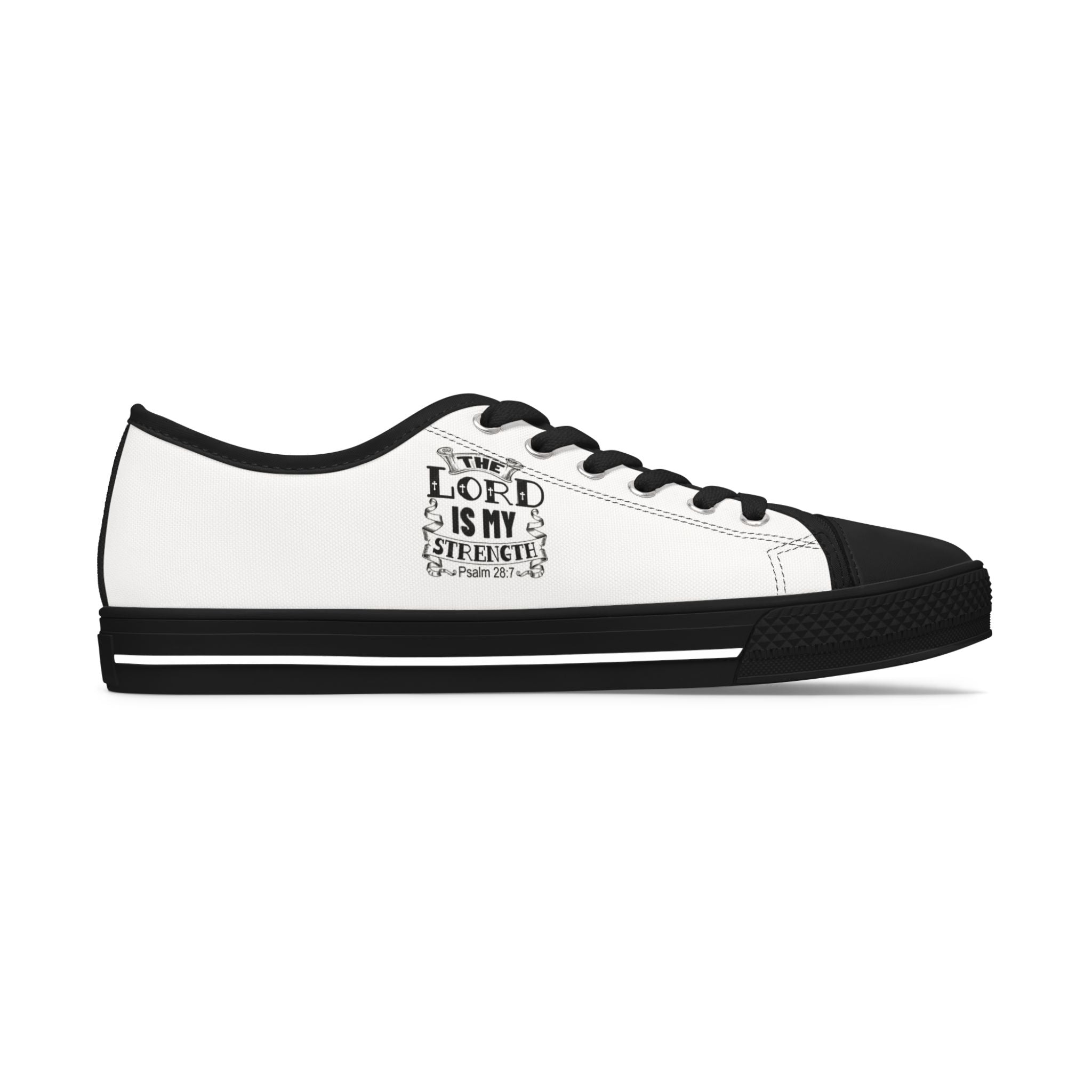 Faith-Inspired Women's Low Top Sneakers - Stylish Christian Footwear, Perfect for Casual Outings, Church Events, and Daily Wear.