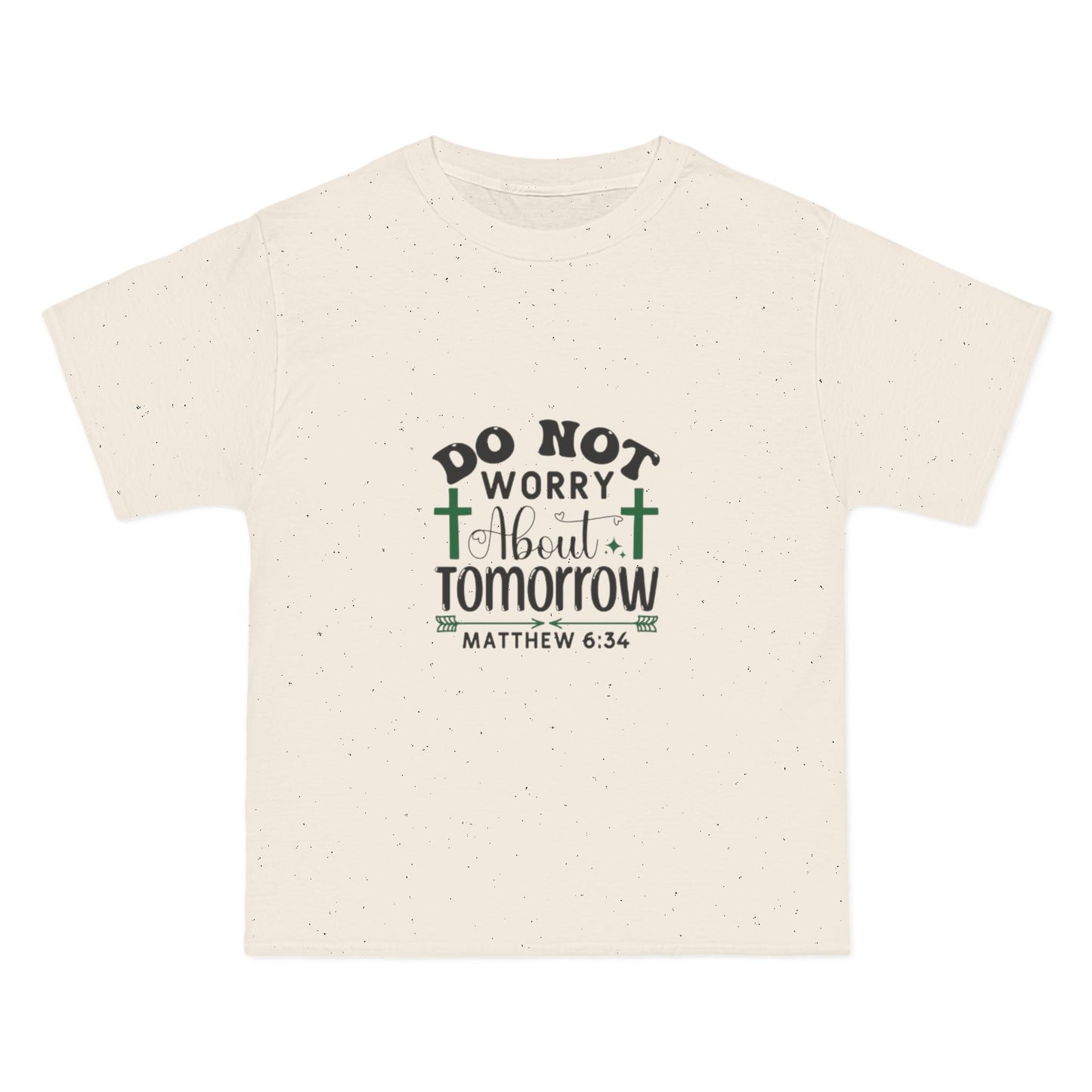Inspirational Christian Tee: 'Do Not Worry About Tomorrow', Faith, Spiritual Gift, Relaxed Fit, Casual Wear, Bible Verse Shirt