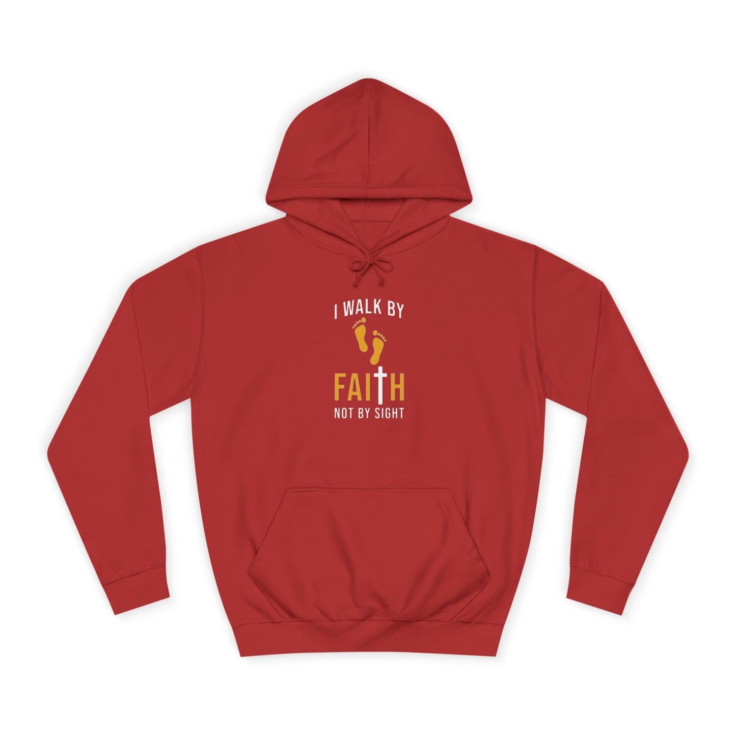 Faith Unisex College Hoodie | Motivational Apparel, Inspirational Gift, Cozy Sweatshirt, College Spirit Wear, Trendy Hoodie