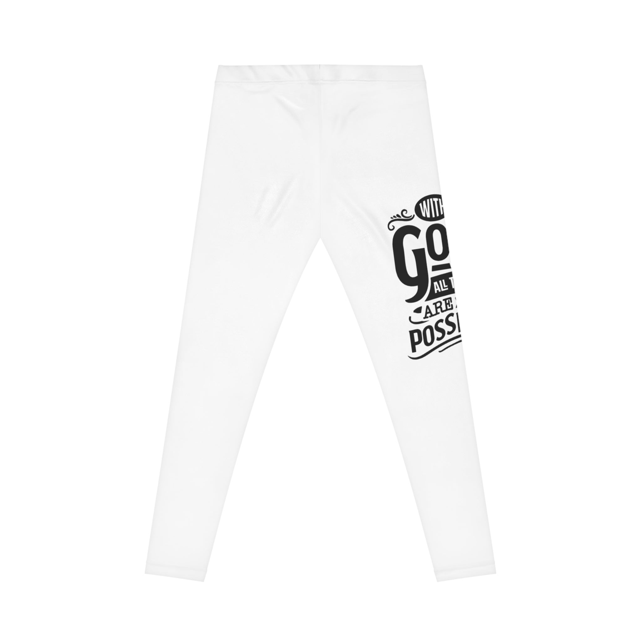 Inspirational Women's Casual Leggings | Motivational Workout Wear, Fitness Leggings, AOP Fashion, Daily Comfort, Gift Idea