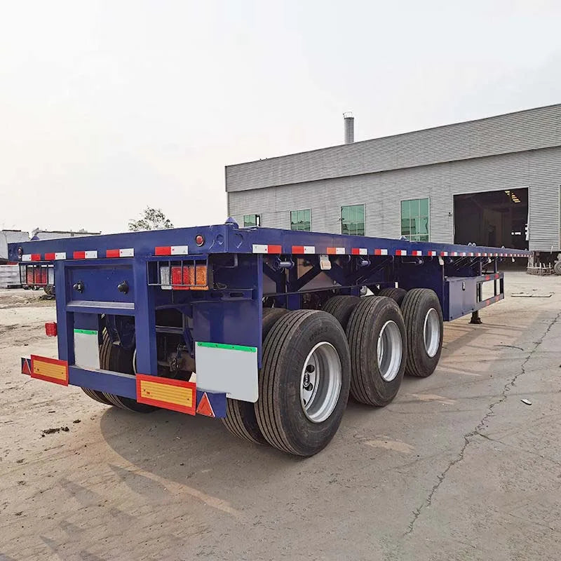 Best Price 30 Ton 40 Ton 50 Ton 2 Axles 3 Axles 4 Axles Flatbed Semi-Trailer Container Trailer 48 FT 40 FT 20 FT for Sale