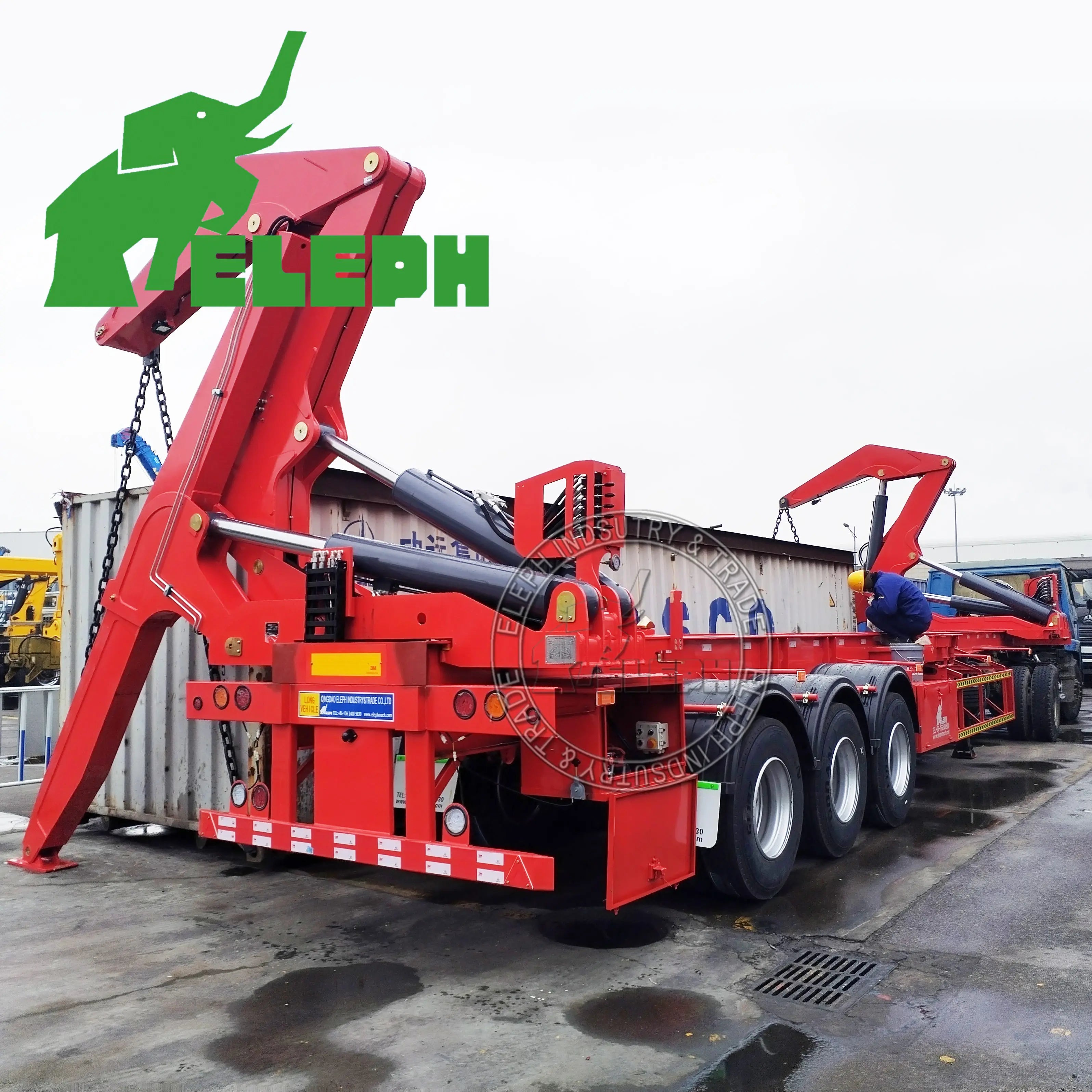 China Made Trailer Accessories 20ff 40ff Container Side Loader Container Trailer