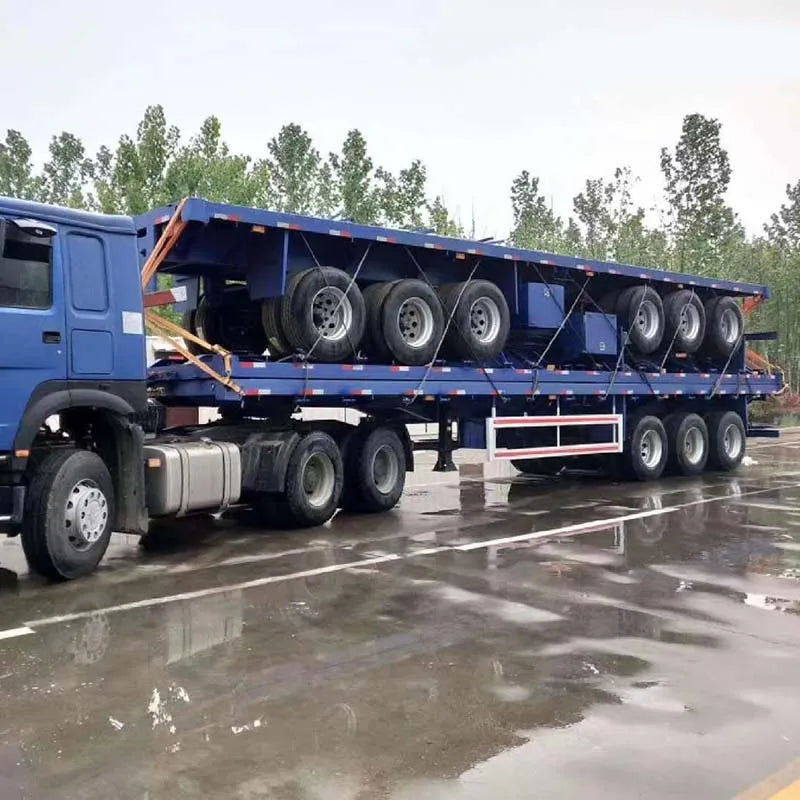 Best Price 30 Ton 40 Ton 50 Ton 2 Axles 3 Axles 4 Axles Flatbed Semi-Trailer Container Trailer 48 FT 40 FT 20 FT for Sale