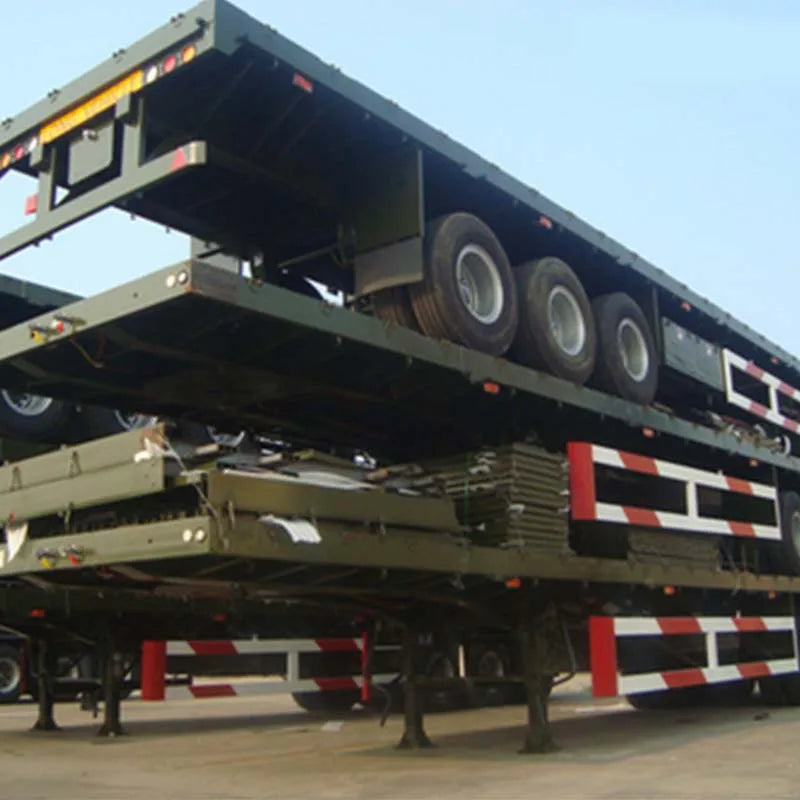 Best Price 30 Ton 40 Ton 50 Ton 2 Axles 3 Axles 4 Axles Flatbed Semi-Trailer Container Trailer 48 FT 40 FT 20 FT for Sale