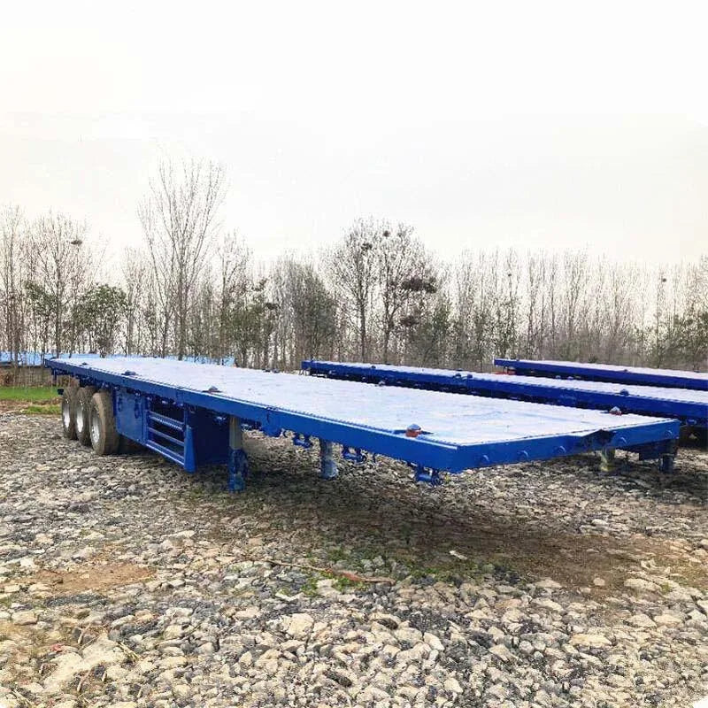 Best Price 30 Ton 40 Ton 50 Ton 2 Axles 3 Axles 4 Axles Flatbed Semi-Trailer Container Trailer 48 FT 40 FT 20 FT for Sale