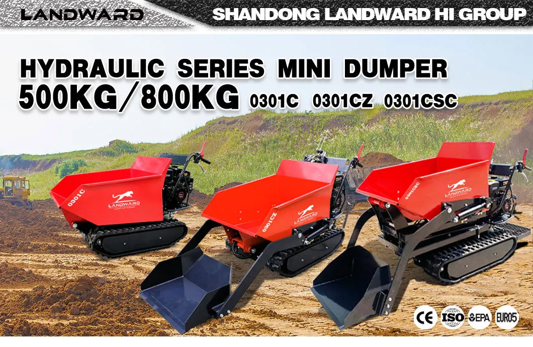Gasoline Mini Dumper Fast Delivery Small Dump Truck 500 KG Available In Stock Tiny Hydraulic Track Dumper Truck Customized Sale