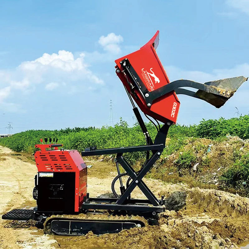 Gasoline Mini Dumper Fast Delivery Small Dump Truck 500 KG Available In Stock Tiny Hydraulic Track Dumper Truck Customized Sale