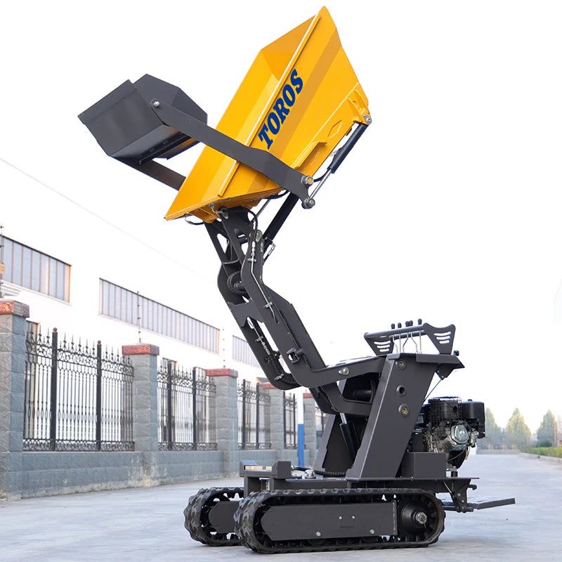 TOROS Ce Epa Certification 500Kg 800Kg Mini Dump Trucks Mining Sit Dumper Truck With 4X4 Tipper Customized Truck Dumper For Sale