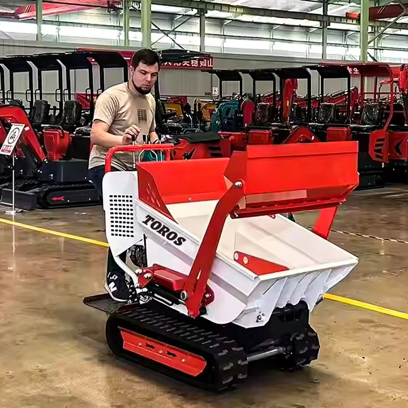TOROS Ce Epa Certification 500Kg 800Kg Mini Dump Trucks Mining Sit Dumper Truck With 4X4 Tipper Customized Truck Dumper For Sale