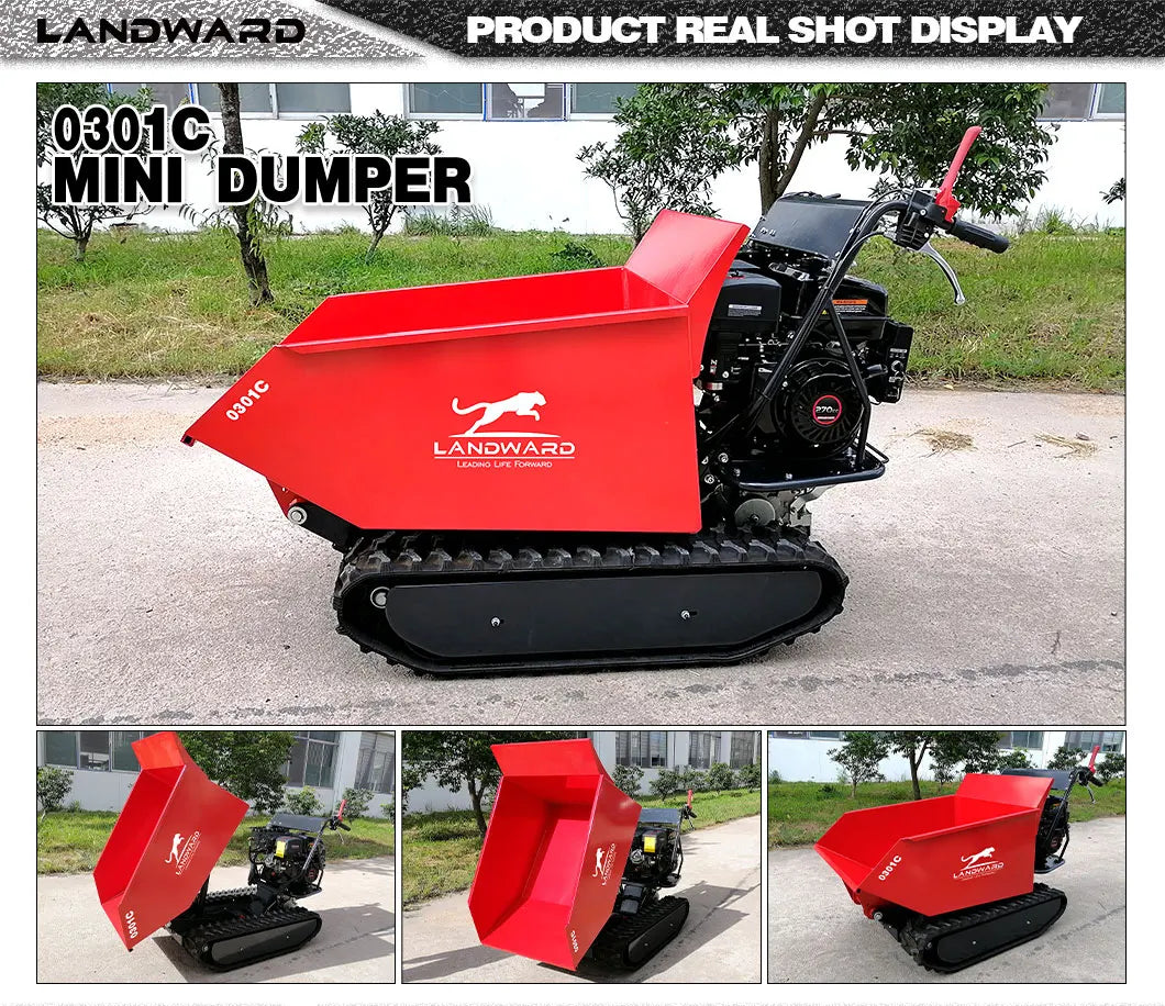 Gasoline Mini Dumper Fast Delivery Small Dump Truck 500 KG Available In Stock Tiny Hydraulic Track Dumper Truck Customized Sale