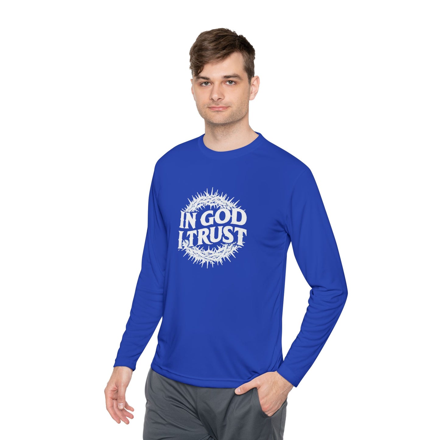 Religious Long Sleeve Tee with Mary and Rose Design, Vintage Christian Tee, Spiritual Gift, Casual Wear, Religious Apparel