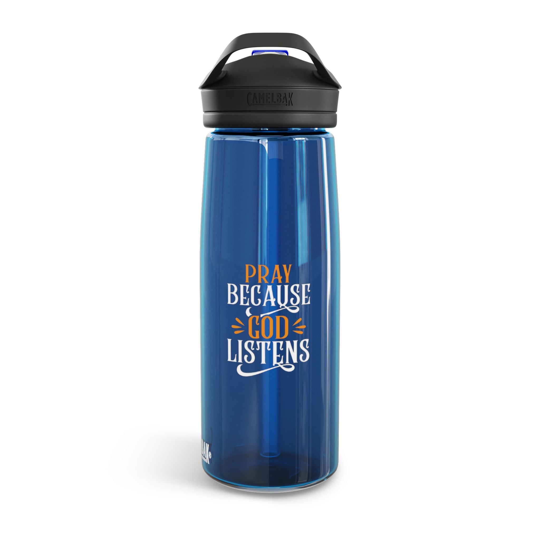 Inspirational Water Bottle with God Quote, Perfect for Fitness, Outdoors, Gift for Christians, Motivational Hydration, Pray Because [...]