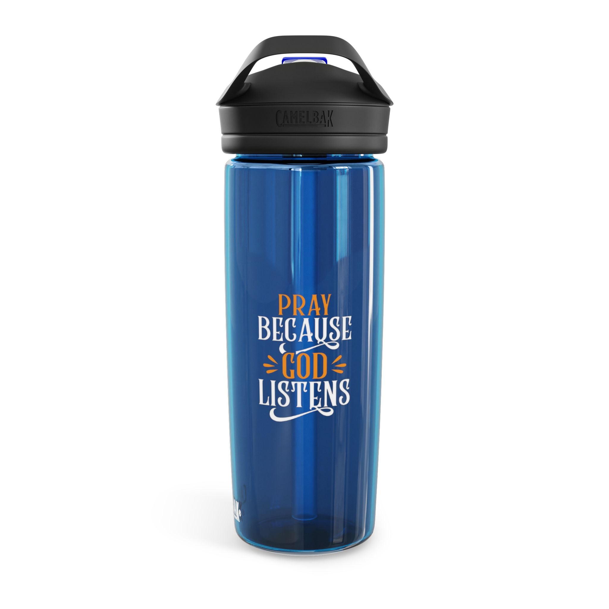 Inspirational Water Bottle with God Quote, Perfect for Fitness, Outdoors, Gift for Christians, Motivational Hydration, Pray Because [...]