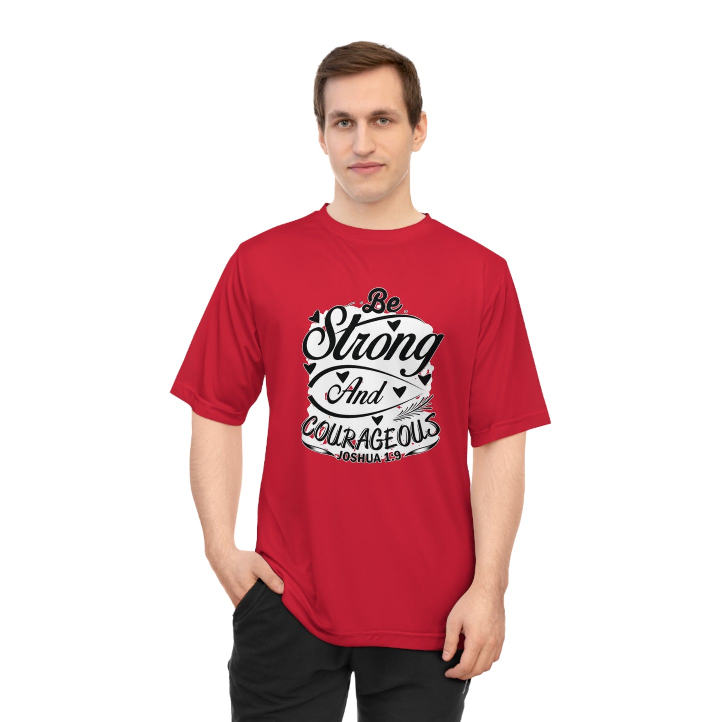 Be Strong And Courageous Performance T-Shirt | Inspirational Fitness Tee, Motivational Workout Shirt, Unisex Athletic Top, Gift Idea [...]