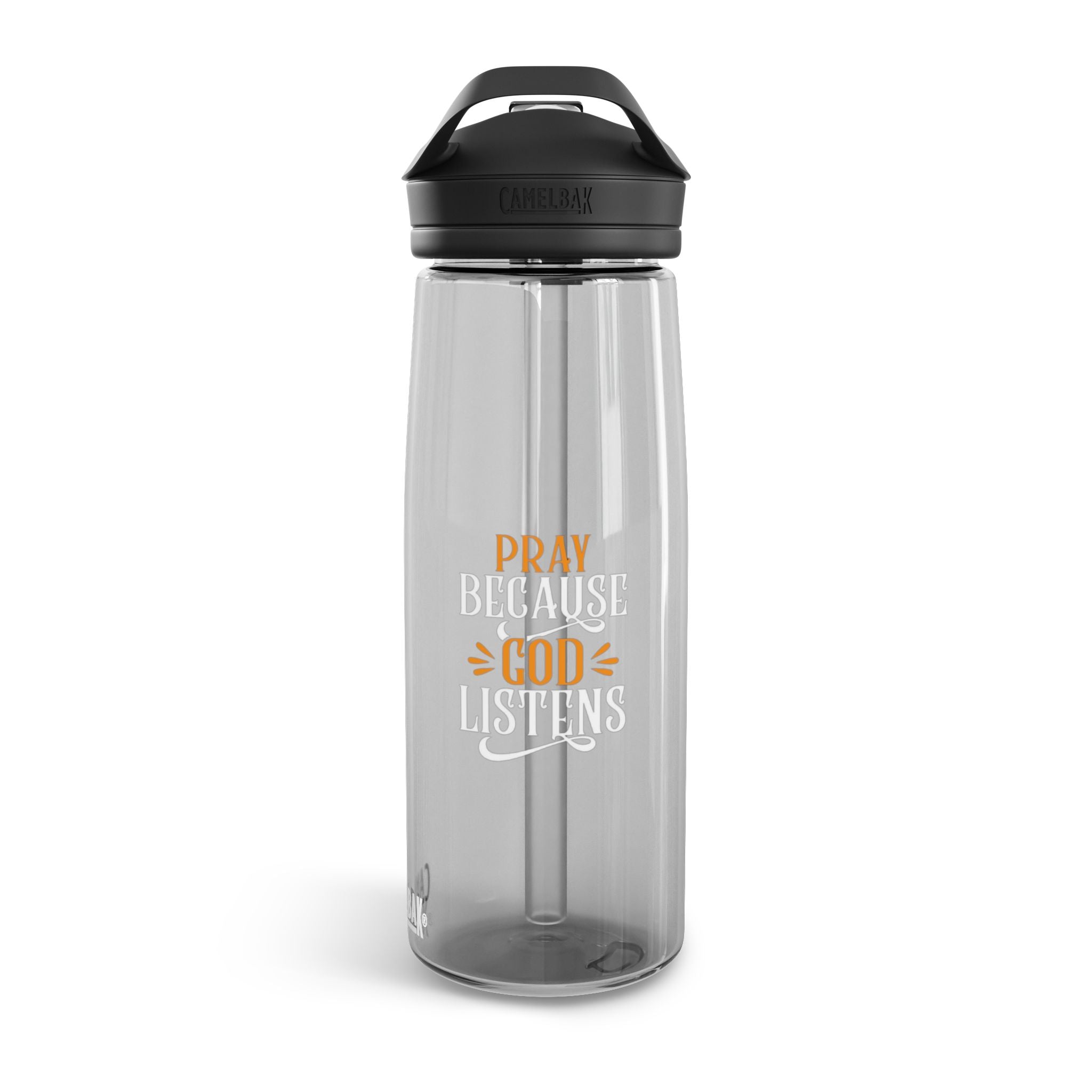 Inspirational Water Bottle with God Quote, Perfect for Fitness, Outdoors, Gift for Christians, Motivational Hydration, Pray Because [...]