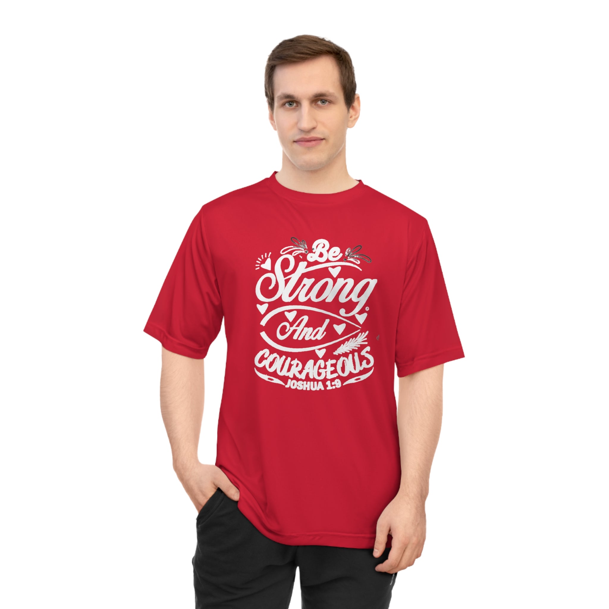 Be Strong And Courageous Performance T-Shirt | Inspirational Fitness Tee, Motivational Workout Shirt, Unisex Athletic Top, Gift Idea [...]