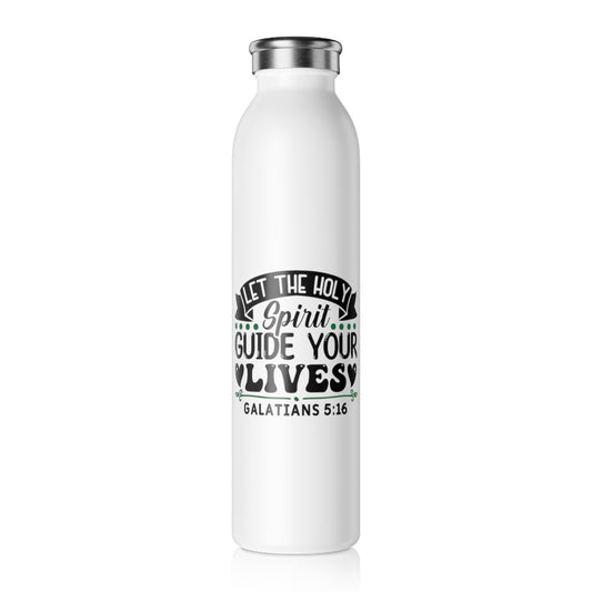 Inspirational Slim Water Bottle - Motivational Drink Container, Faith-Based Gift, Gym Hydration, Christian Encouragement, Daily Essentials