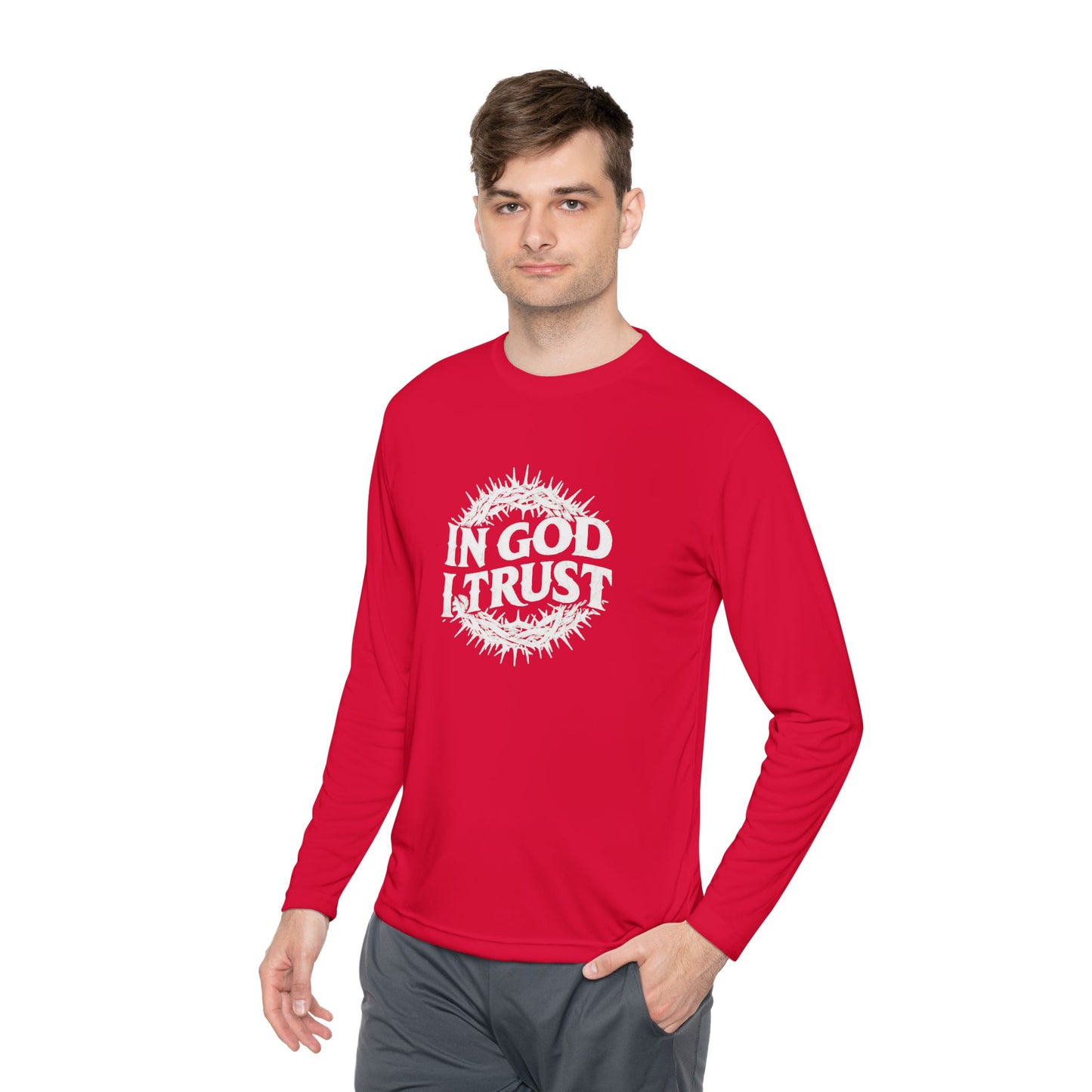 Religious Long Sleeve Tee with Mary and Rose Design, Vintage Christian Tee, Spiritual Gift, Casual Wear, Religious Apparel