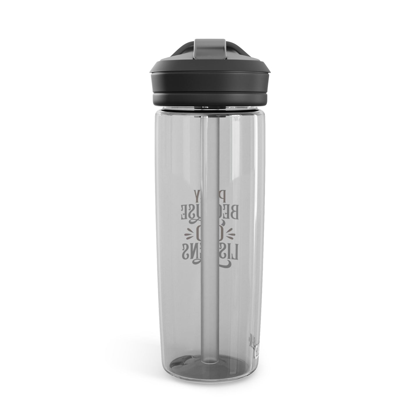 Inspirational Water Bottle with God Quote, Perfect for Fitness, Outdoors, Gift for Christians, Motivational Hydration, Pray Because [...]