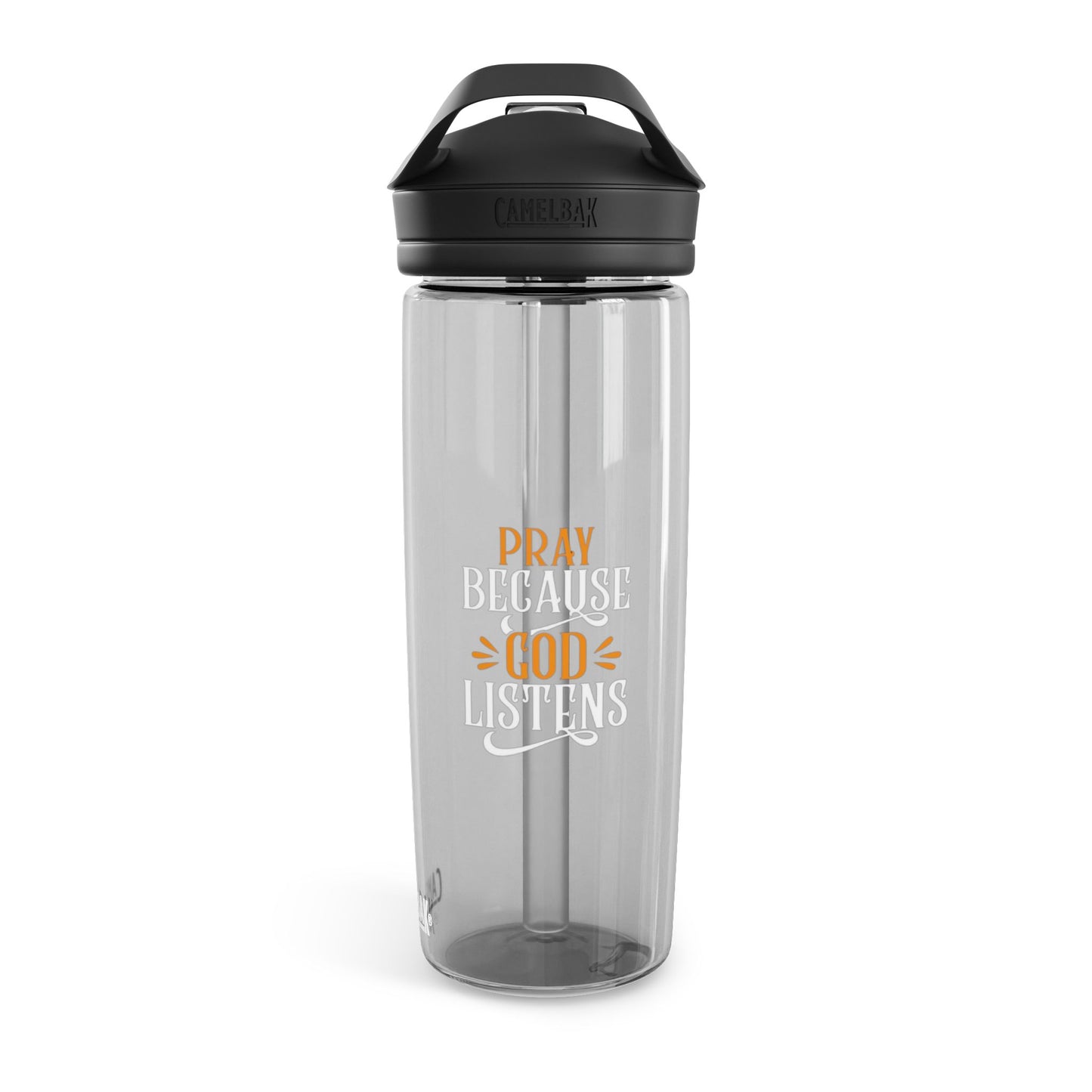 Inspirational Water Bottle with God Quote, Perfect for Fitness, Outdoors, Gift for Christians, Motivational Hydration, Pray Because [...]