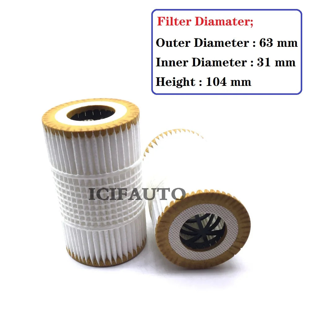 HU7035 New Engine Oil Filter for Audi A5 S5 A6 A7 A8 Q7 3.0T 06E115466B / 06E115466E / 06E115562H / 06E115562B / 06E115562E